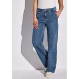 STREET ONE Jeans met brede pijpen, Zacht medium gewassen, 29W / 30L
