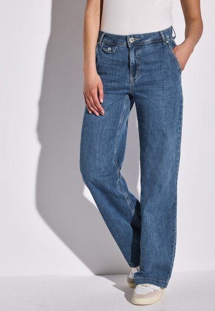 STREET ONE Loose-fit-Jeans High Waist