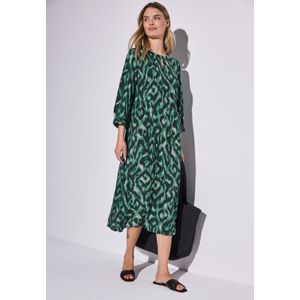 Street One - Midi-Jurk - Grafisch Patroon - Ronde Halslijn - Viscose