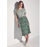 Street One - Midi Wikkelrok - Grafisch Patroon - Viscosemix