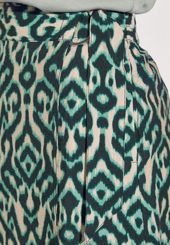 Street One - Midi Wikkelrok - Grafisch Patroon - Viscosemix