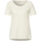 Street One - Gerda - T-shirt - Effen - Katoen-Modaalmix