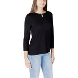 Street One - Dames Shirt - Zwart - Viscosemix met Stretch