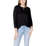 Street One - Dames Shirt - Zwart - Viscosemix met Stretch