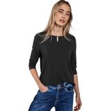 Street One - Dames Shirt - Zwart - Viscosemix met Stretch