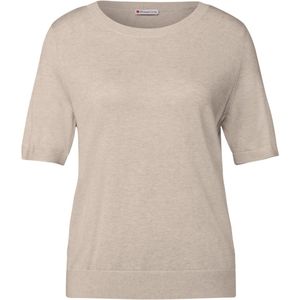 Street One, Truien, Dames, Beige, M, Katoen, Beige Viscose Tops & T-Shirt