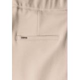 STREET ONE - Bandplooibroek - Beige - Loosefit - High Waist
