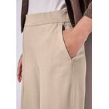 STREET ONE - Bandplooibroek - Beige - Loosefit - High Waist