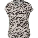 Street One - Bicolor - Blouse - Korte Mouwen - 100% Viscose