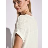 T-shirt - Effen - Jersey - Ronde Hals - Kwartmouw - Normale Pasvorm