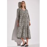 Street One - Midi-Tuniekjurk - Grafisch Patroon - V-hals - 3/4 Mouwen