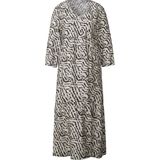 Street One - Midi-Tuniekjurk - Grafisch Patroon - V-hals - 3/4 Mouwen