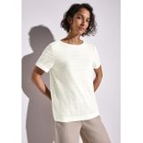 Street One - T-shirt - Fijn Structuurpatroon - Korte Mouwen - Dames