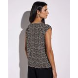 Street One - T-shirt - Grafisch Patroon - Ronde V-hals - Stretch Viscosemix