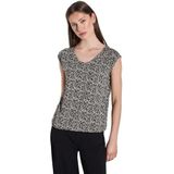 Street One - T-shirt - Grafisch Patroon - Ronde V-hals - Stretch Viscosemix