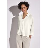 Street One - Crinkle Overhemdblouse - Licht - Viscosemix