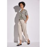 STREET ONE - Blouse - Moonstone Sand - Korte Mouwen - Grafisch Patroon