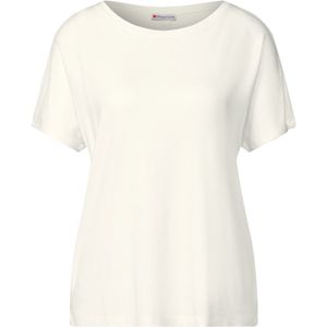 T-shirt - Effen - Jersey - Ronde Hals - Kwartmouw