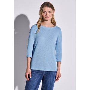 Street One - T-shirt - Gebreide Look - Zacht - Viscosemix
