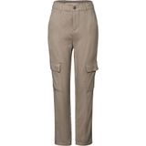 Street One Dames Paperbag broek in cargolook in Beige, in size: 32