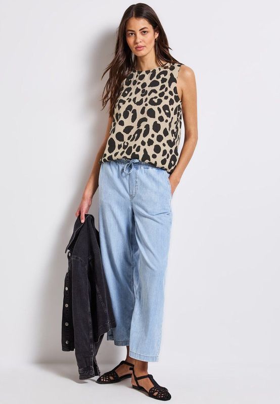 Street One - Mousseline Blouse Top - Beige - Dames