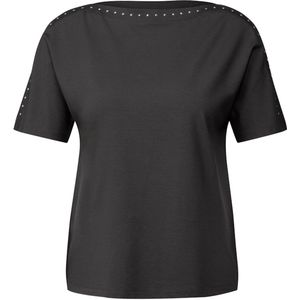 Street One - Shirt - Zwart - Viscosemix