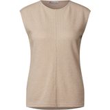 Street One - A323332 - Dames T-shirt - Kustbeige