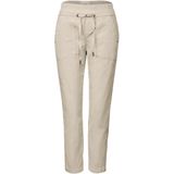 Street One - Bonny - Corduroy Broek - Beige - Loose Fit