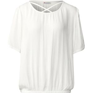 Street One - Blouse - Wit - Dames - Met Lintdetail