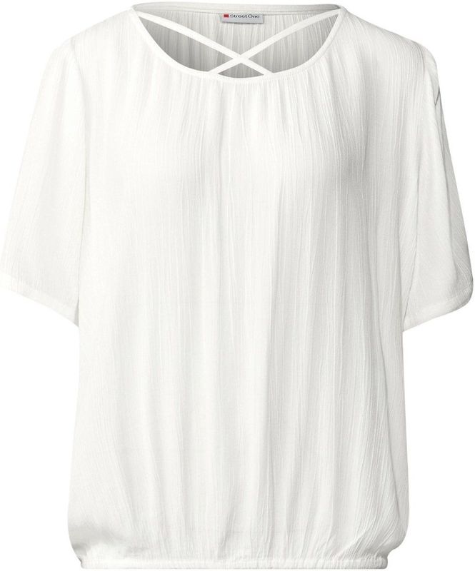 Street One - Blouse - Wit - Dames - Met Lintdetail