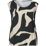 Street One - Damestop - Grafisch Patroon - Zijden Glans - Viscoseblend