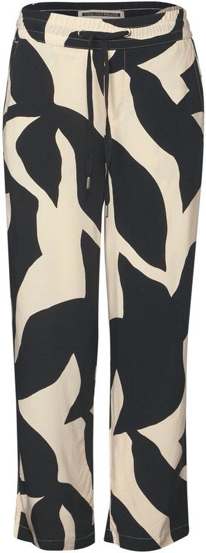 Street One - Wide Legs Broek - Patroon - Viscose - Loose Fit