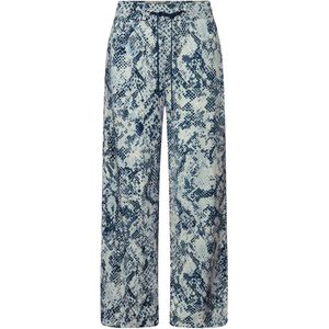 Street One - Wide Legs Broek - Patroon - Loose Fit - High Waist - Viscose