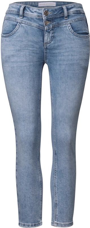 Street One Dames 7/8 Slim Fit jeans in Blauw, in size: 24