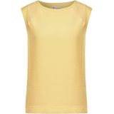 STREET ONE - Shirttop - Buttercream Yellow - Met Mesh Details