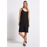 Street One - Jerseyjurk - Zwart - Dames - Knoopdetail