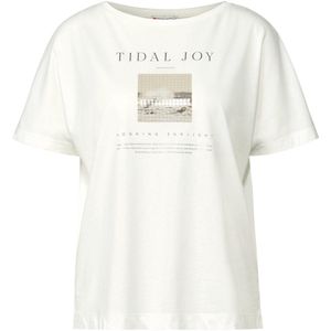 STREET ONE - T-shirt - Offwhite - Met Fotoprint