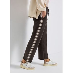 Street One - Gestructureerde Broek - Bruin - Dames - Rechte Leg