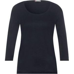 Street One Dames Style Pania T-shirt, Deep Blue Nieuw, 34