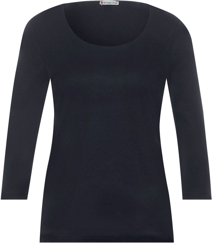 Street One Dames Style Pania T-shirt, Deep Blue Nieuw, 34