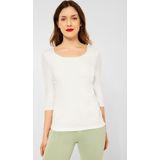 Driekwartbroek - Offwhite - Met Extra Voering - Ronde Hals - 3/4-Mouwen