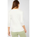 Driekwartbroek - Offwhite - Met Extra Voering - Ronde Hals - 3/4-Mouwen