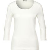 Driekwartbroek - Offwhite - Met Extra Voering - Ronde Hals - 3/4-Mouwen