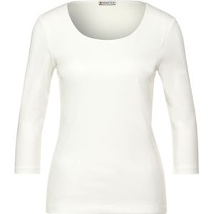 Driekwartbroek - Offwhite - Met Extra Voering - Ronde Hals - 3/4-Mouwen