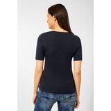 Street One T-shirt Palmira - Donkerblauw met Korte Mouwen