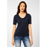Street One T-shirt Palmira - Donkerblauw met Korte Mouwen