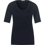 Street One T-shirt Palmira - Donkerblauw met Korte Mouwen