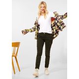 Street One - T-Shirt - Wit - Katoen - Halve Mouw - V-hals