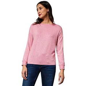 Street One Dames A318906 shirt met lange mouwen, Winter Rose Melange, 46, Winter Rose Melange, 46