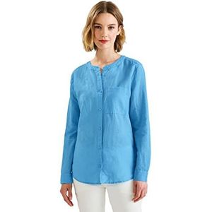 Street One Linnen blouse voor dames, splash blue, 40